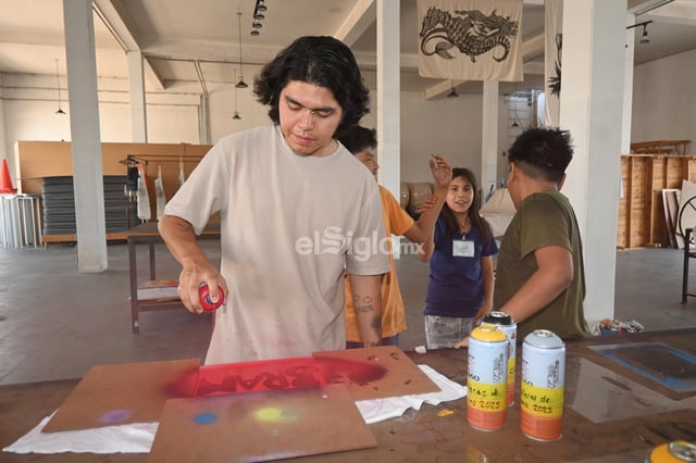 Los une el arte del grafiti a través de taller en Centro Cultural Antigua Harinera