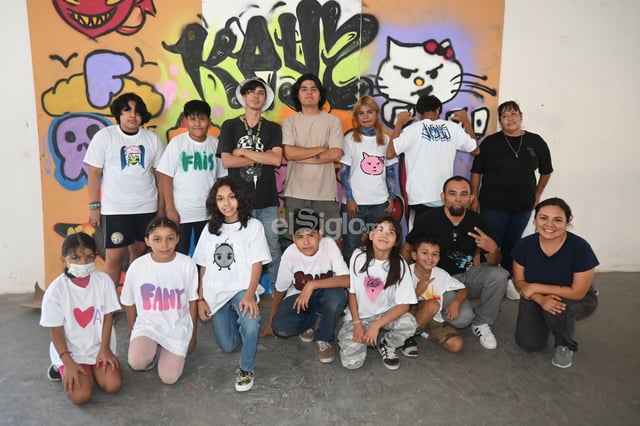 Los une el arte del grafiti a través de taller en Centro Cultural Antigua Harinera