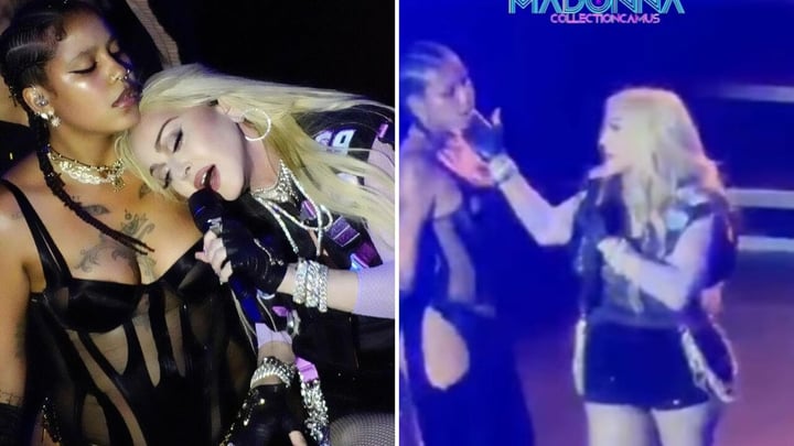 Madonna y Tokischa encienden el escenario con candente y erótico beso