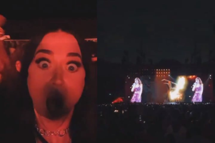 Katy Perry disfruta del concierto de Taylor Swift