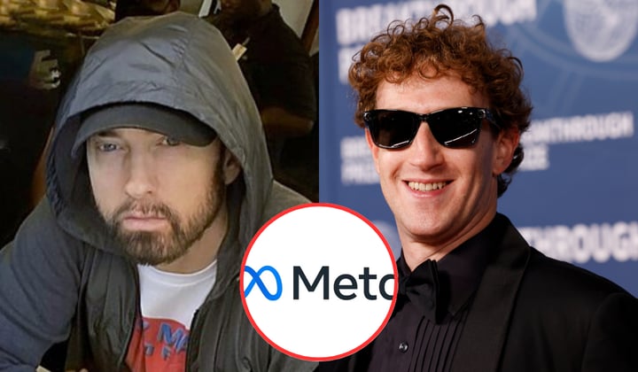 El rapero Eminem demanda a Meta de Mark Zuckerberg