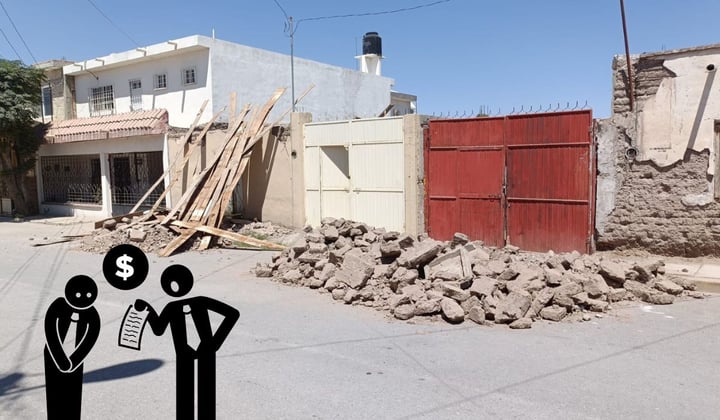 ¿De cuánto es la multa en Torreón por estorbar la vía pública con escombro?