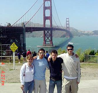 Maríanela Lavín, Benjamín Urruticochea, Jaime Alonso Estrada y Juan Tovar cavacionaron en San Francisco, California.