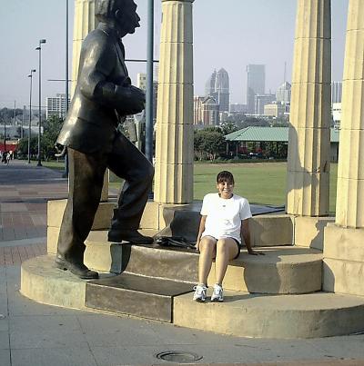 Paola Limones Díaz visitó el parque Olímpico de Atlanta, Georgia