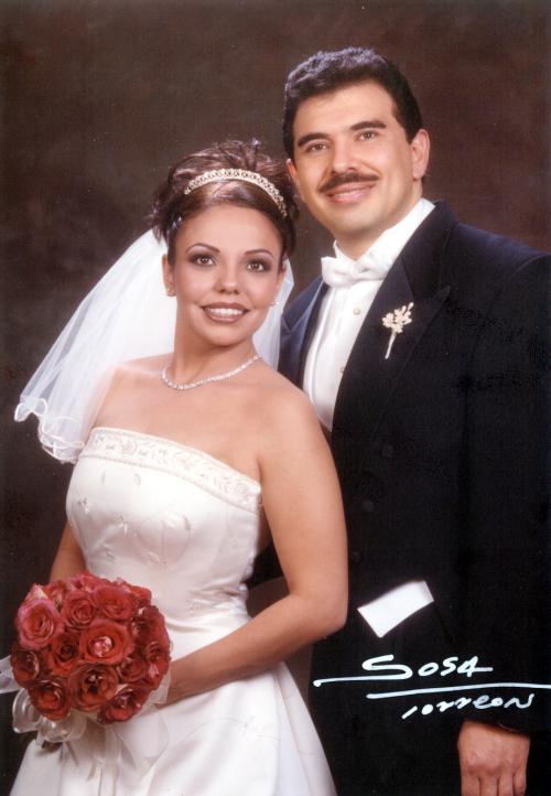 Dr. Rubén Alcántara Peraza e I.I.S Ma. Josefina Rodríguez Castillo, contrajeron matrimonio el 15 de febrero de 2003