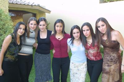 Pili González, Vannia Bracho, Lucía Sáenz, Adriana Peña, Dora Martínez, Ana Cristina Campos y Mónica González