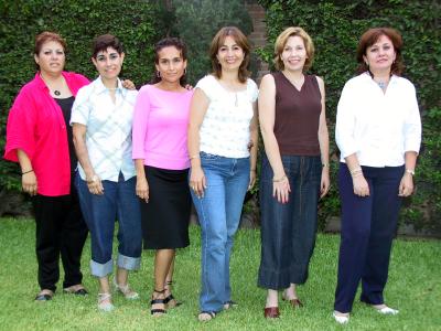 Susana Aguilera de Hugues, Lucy Gómez, Rosy Romero, Lety Borunda, Norma Aguilar y Patricia Castro.