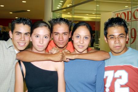 Manuel Rivas, Yoasat Torres, Manuel Serna, Lupita Ruiz y Miguel Jiménez.