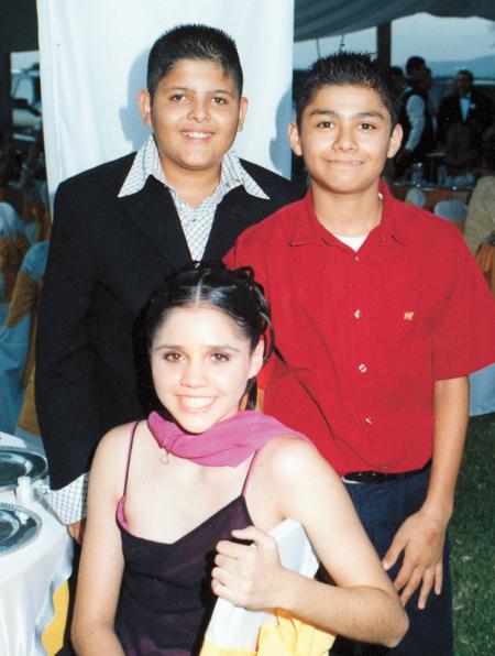 Manuel Antonio Acevedo, Alfredo Muñoz y Sarahí de León.