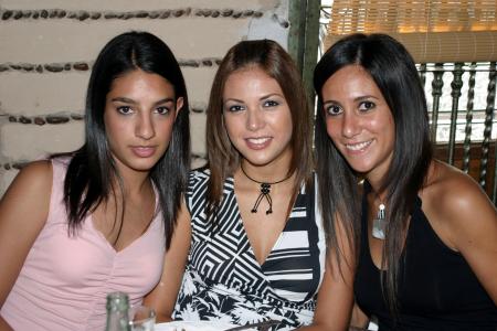 Lizeth Giacomán , Paola Guerrero y Lorena González.