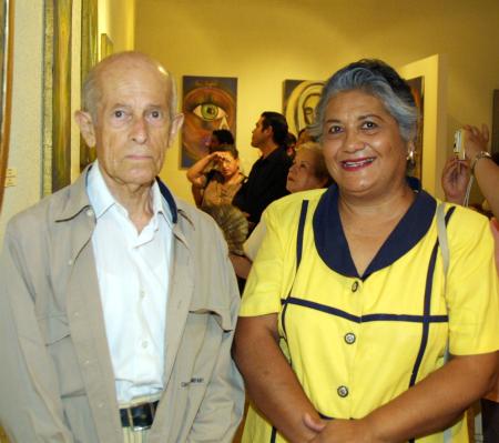 Raúl Castro y Genoveva García.