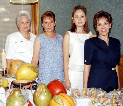  21 de septiembre 

Una primera despedida de soltera le ofrecieron a Laura Patricia Flores Zorrilla, preparada por Paty  de Flores, Gabriela de Martínez, Isabel de Zorrilla y Cecilia de Zorrilla.