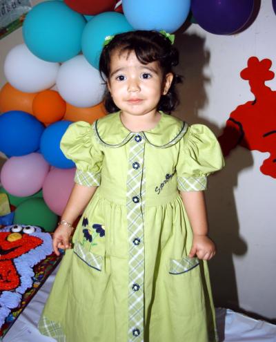 La pequeña Sara Isabel Parra cumplió dos años de vida, sus papás Rubén Parra y Sara Lucila Artea le prepararon una merienda.