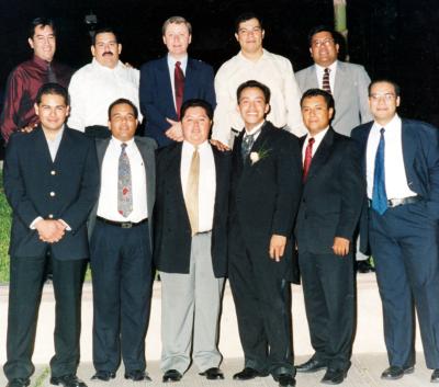 Efraín, Oliverio, Fernando, Felipe, Enrique, Gerardo, Daniel, Fernando y Francisco.