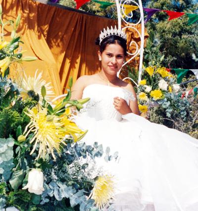 Analili Rodíguez Lozano fue coronada en el Ejido La Partida como reina de los festejos del 67 aniversario del Reparto Agrario.