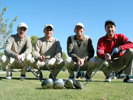 Hermann Degwitz, Víctor Parra, Jorge Montaña y Rafael Delgado.