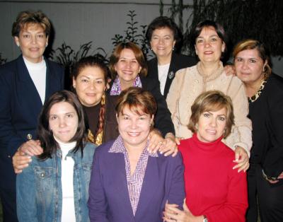 Integrantes del Club de Jardinería Violeta, captada en su pasada reunión de trabajo.