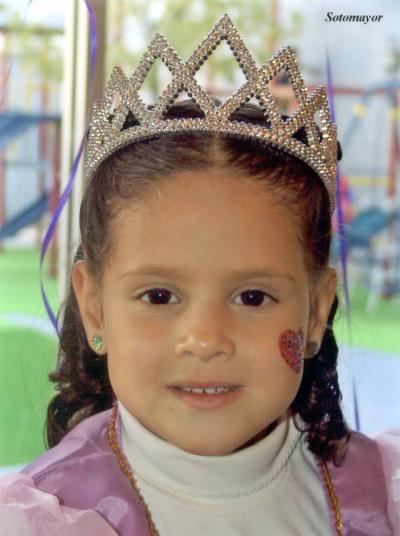 La niña Alexia González Urrea, en su fiesta de cumpleaños.