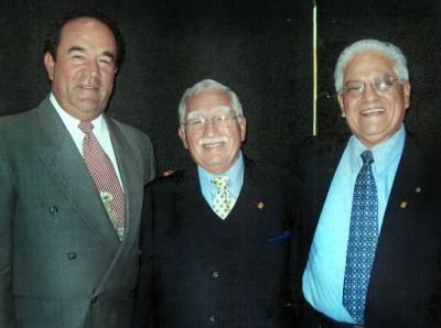 Eduardo Villalobos, Emilio Herrera y Pedro Rivas en pasado acto social.