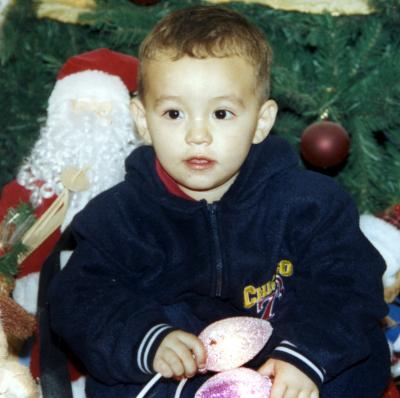 El pequeño Jesús Sebastián Rodríguez Arámbua captado en la fiesta que le prepararon cn motivo de su segundo cumpleaños.