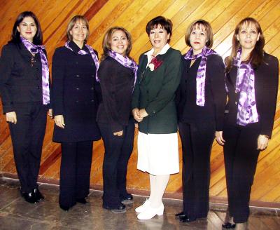 Blanca Estela Rodela, Rosario Morales, Sandra Villarreal, Aidé Leticia Núñez, Ángeles Arellano y Susana Dïaz