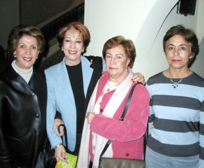 Jossie R. de Iriarte, Irma de Froto, Tere Iglesias, Alejandra Carmona