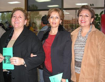 Rita Isabel de González, Nora Lucía Chávez de Venegas y Carmen Fuentes de Muñoz