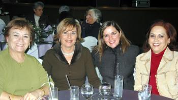 Rosalía de Gamboa, Adela de Salazar, Cecilia de Murra y Olga de Gallegos.