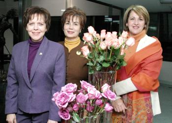 Elisa Morales, Alma Rosa de Campos y Elizabeth T. de Abraham