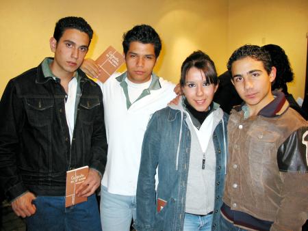 Juan González, Pedro Ávil, Susana Karbnik y Héctor Cárdenas.