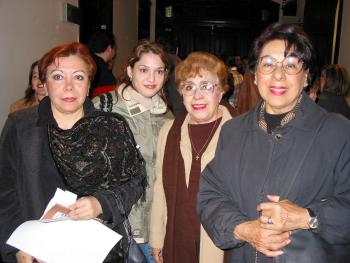 Rebeca Orduña. Bibi Orduña de Azpe, Pilar Arce y Susana Luna.