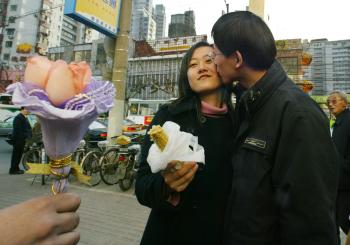 Día del Amor y la Amistad en China.