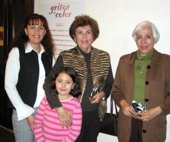 Adriana Blásquez, Eugenia Silva y Natalia Aguilar.