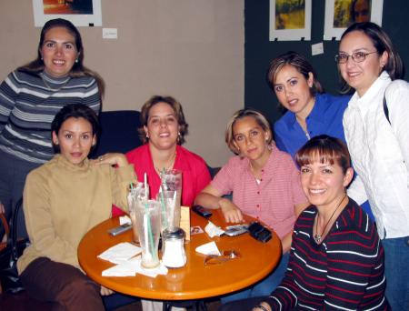 Norma Ebrard, Rocío Villarreal, Karla Alatorre, Mayra González, Liz Ochoa y Gaby González.