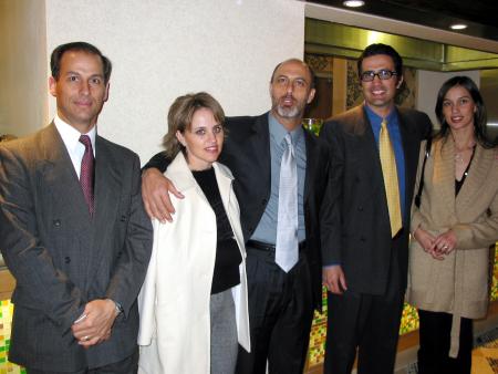 Jaime Murra, Patricia de Batarse, Nicolás Batarse, Jesús del Río y Daniela del Río.