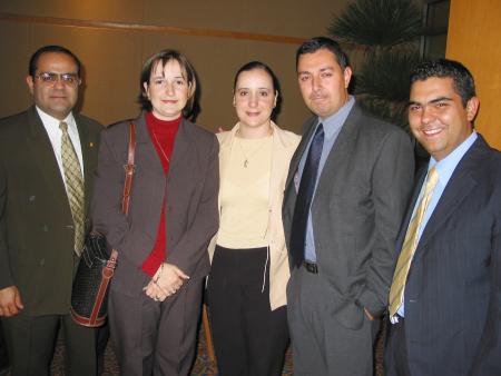 Eduardo Correa, Ana R. de Correa, Cristina de Dovalina, Luis Dovalina y Juan Carlos Gómez.