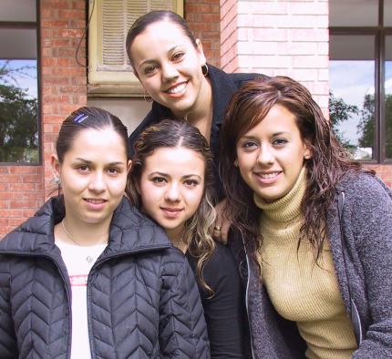 Judith Hernández, Loreley Cevallos, Yunue Acuña y Érika Uribe.