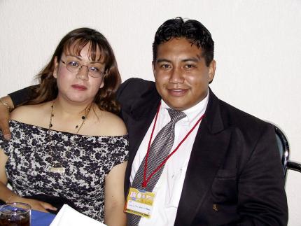 Lorena Morua y Carlos Francisco García.