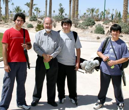 Alfredo Uribe, Octavio Clamont, Claudio y  Bernardo Clamont.