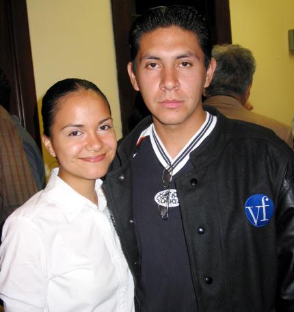 Mitzi Negrete y Daniel Muñoz.