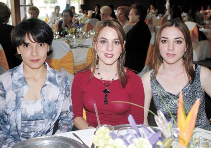 Anel Rangel, Sofía de Marcos y Susana Garza García.