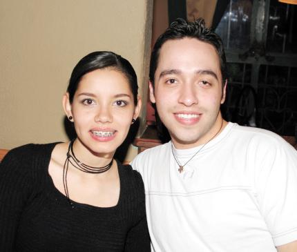 Sofía Villarreal y Felipe Franco.