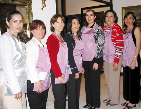 Claudia Rebollo, Marisa de Ibarra, Mónica de López, Yolanda de Murra, Estela de Obeso, María Rosa de Rebollo y Eréndira de Hernández