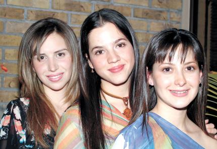 Elorza Hernández, Michelle Leal y Abril González.