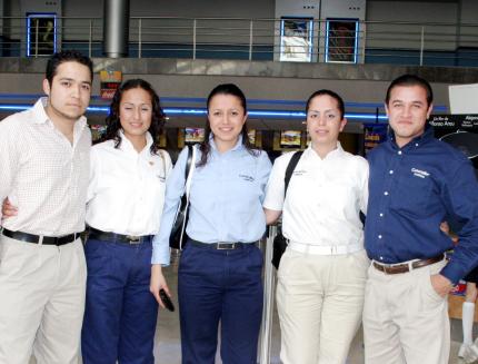 Daivd Lares, Érika Arredondo, Lorena del Valle, Ana Urbina y Víctor René Chávez.