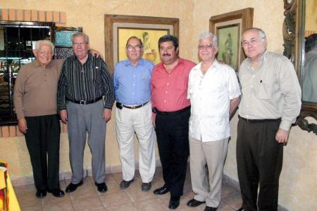 Jesús Martínez, Ediberto Zúñiga, Francisco Ledesma, Mario Villarreal, Sergio Berlanga, y Jorge Pérez.