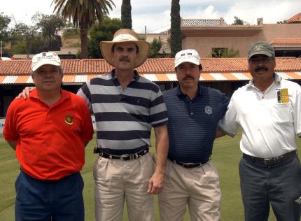 Gerardo Katsicas, Manuel Algara, José Guadalupe Gutiérrez y Rafael Berumen, gozaron de una tarde de entretenimiento.