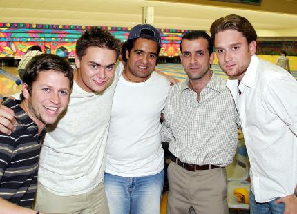 Guillermo Murra, Rodrigo Chowi, Rodrigo Castañeda, Miguel Batarse y Gabriel Villalobos.