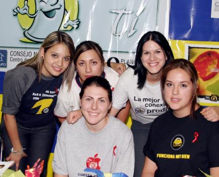 Adriana Díaz, Aída Murguía, Izaskun Amatria, Lizania Agüero y Daniela Hermosillo.