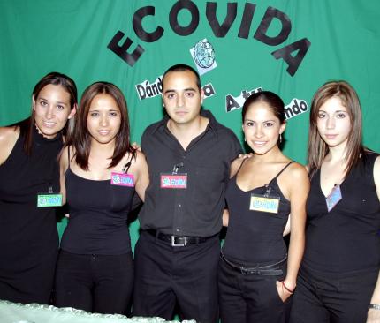 Chelito Macías, Cristina Hérnandez, Mario Islas, Lilia Reyes y Luisa Villarreal.